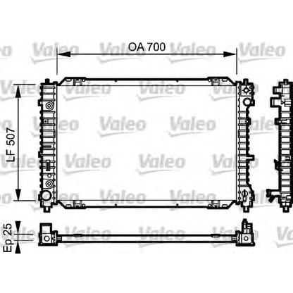 Photo Radiateur, refroidissement du moteur VALEO 734468