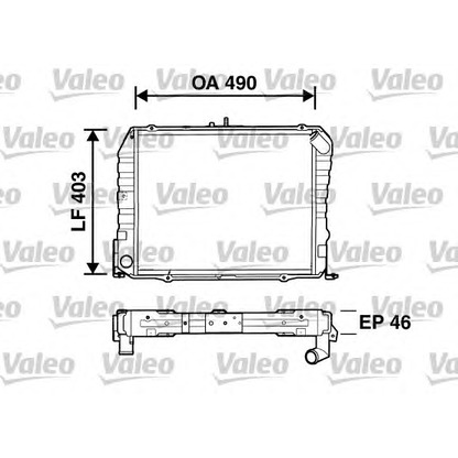 Foto Radiatore, Raffreddamento motore VALEO 734535