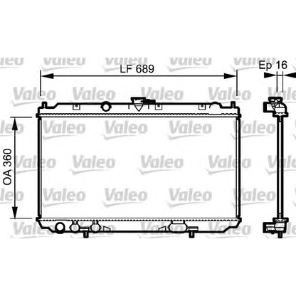 Фото Радиатор, охлаждение двигателя VALEO 734705