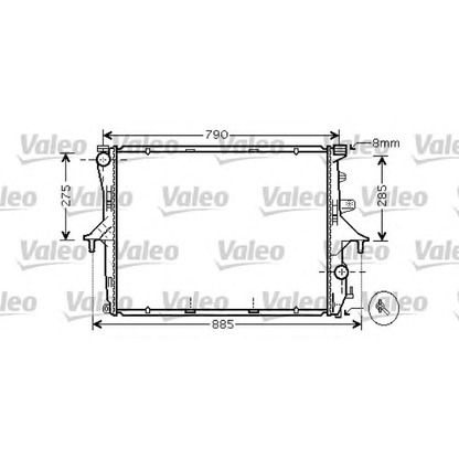 Foto Radiador, refrigeración del motor VALEO 734741