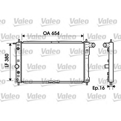 Photo Radiateur, refroidissement du moteur VALEO 734764