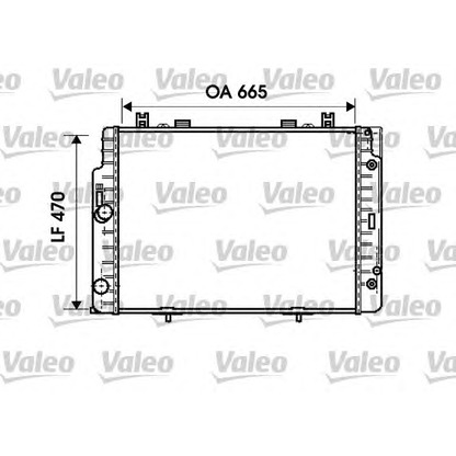 Photo Radiator, engine cooling VALEO 734793