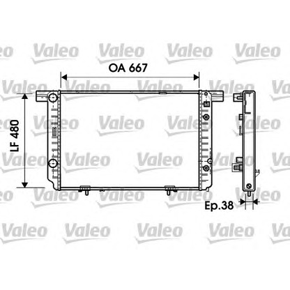 Photo Radiateur, refroidissement du moteur VALEO 734799