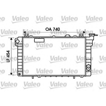 Foto Radiador, refrigeración del motor VALEO 734819