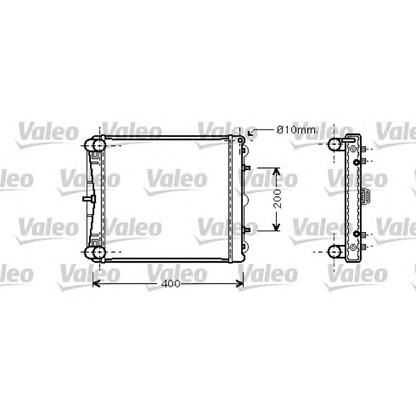 Foto Radiador, refrigeración del motor VALEO 734827