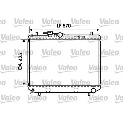 Foto Radiatore, Raffreddamento motore VALEO 734865