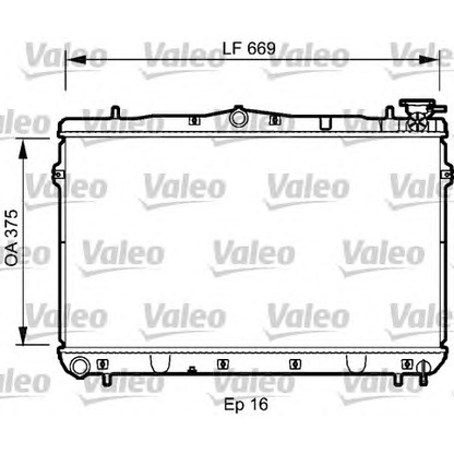 Photo Radiateur, refroidissement du moteur VALEO 734950