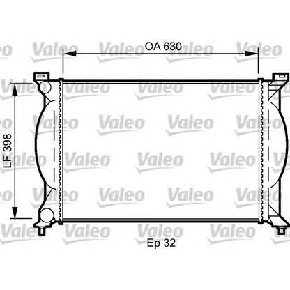 Photo Radiator, engine cooling VALEO 735022