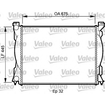 Foto Radiador, refrigeración del motor VALEO 735027