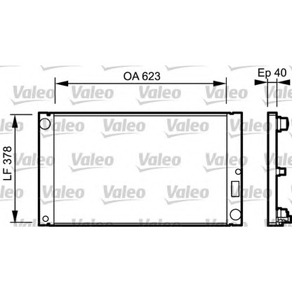 Photo Radiator, engine cooling VALEO 735036