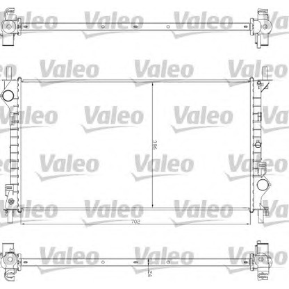 Foto Radiador, refrigeración del motor VALEO 735043