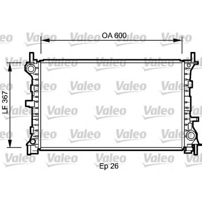 Photo Radiator, engine cooling VALEO 735046