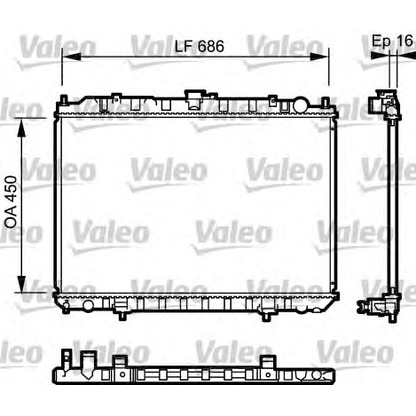 Photo Radiateur, refroidissement du moteur VALEO 735062