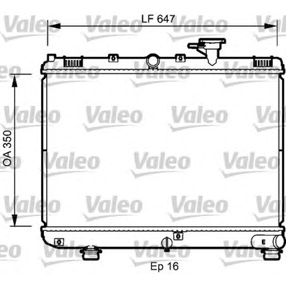 Photo Radiator, engine cooling VALEO 735078