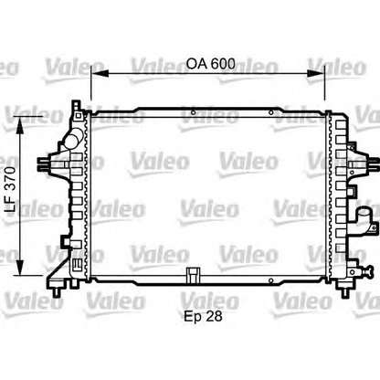 Photo Radiator, engine cooling VALEO 735080