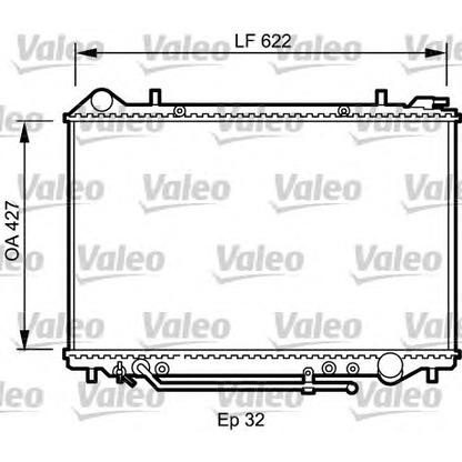 Photo Radiator, engine cooling VALEO 735095