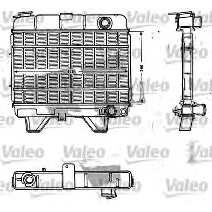 Photo Radiator, engine cooling VALEO 810881