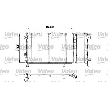 Photo Radiator, engine cooling VALEO 810885