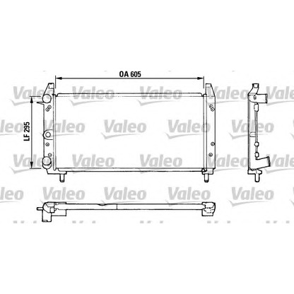 Photo Radiator, engine cooling VALEO 810924