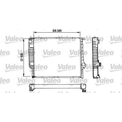 Photo Radiator, engine cooling VALEO 810947