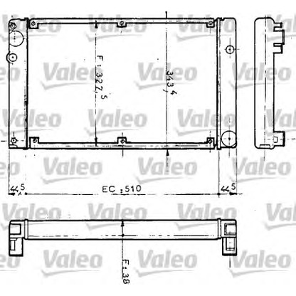 Photo Radiateur, refroidissement du moteur VALEO 810952