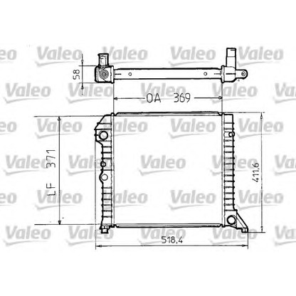 Foto Radiatore, Raffreddamento motore VALEO 810956