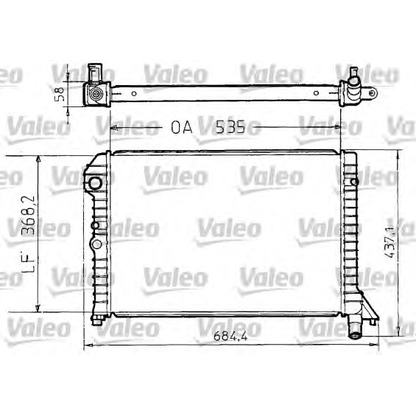 Foto Kühler, Motorkühlung VALEO 810958