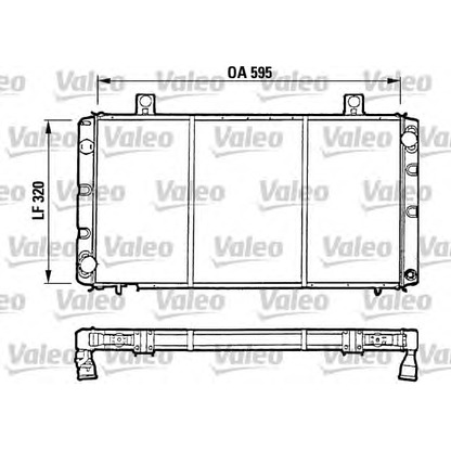 Photo Radiator, engine cooling VALEO 810965