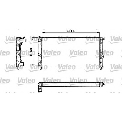 Photo Radiator, engine cooling VALEO 811067