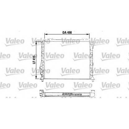 Фото Радиатор, охлаждение двигателя VALEO 811068