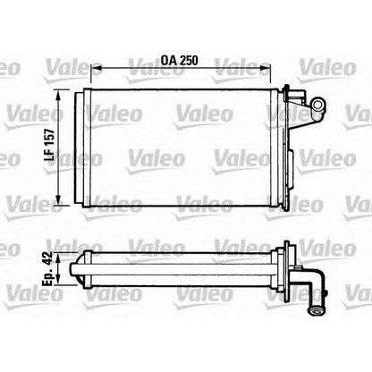 Photo Heat Exchanger, interior heating VALEO 811075