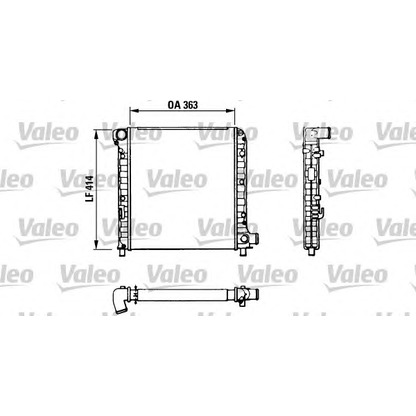 Foto Radiador, refrigeración del motor VALEO 811383