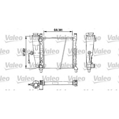 Photo Radiator, engine cooling VALEO 811386