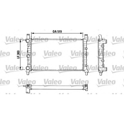 Foto Radiatore, Raffreddamento motore VALEO 811387