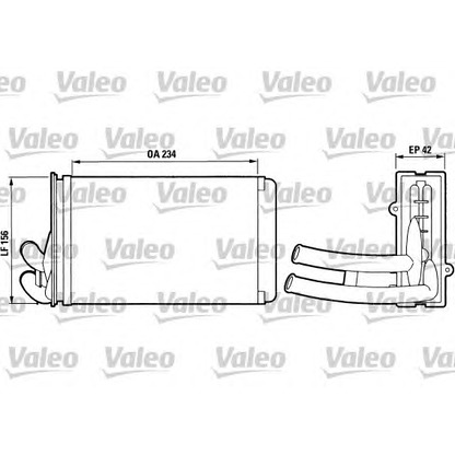 Photo Heat Exchanger, interior heating VALEO 812012