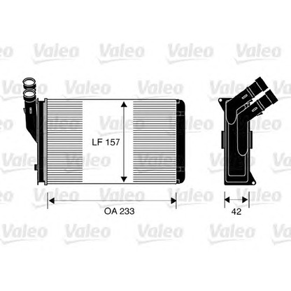 Foto Radiador de calefacción VALEO 812044