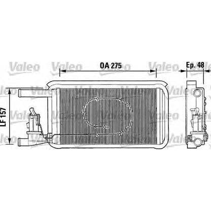 Foto Radiador de calefacción VALEO 812074