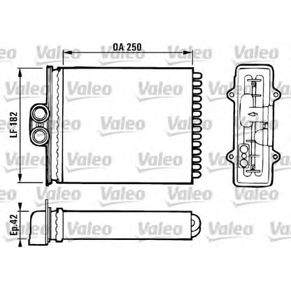 Foto Scambiatore calore, Riscaldamento abitacolo VALEO 812118