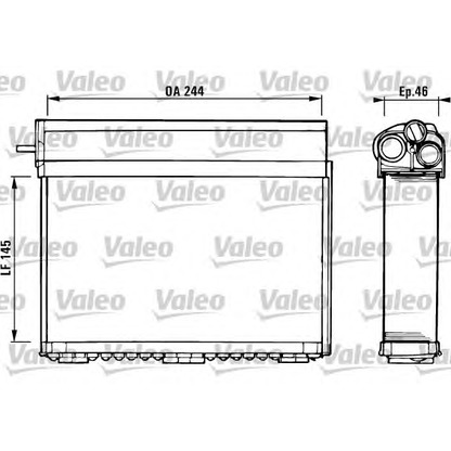 Foto Radiador de calefacción VALEO 812125