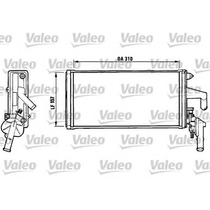 Photo Heat Exchanger, interior heating VALEO 812137