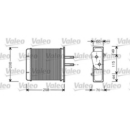 Foto Radiador de calefacción VALEO 812145