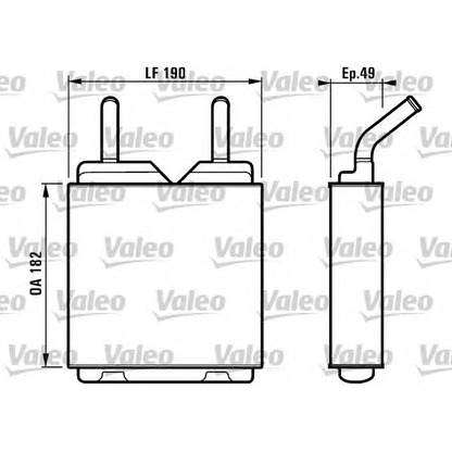 Photo Heat Exchanger, interior heating VALEO 812151