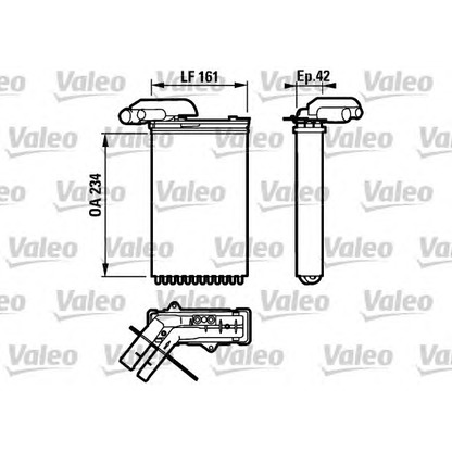 Foto Radiador de calefacción VALEO 812158