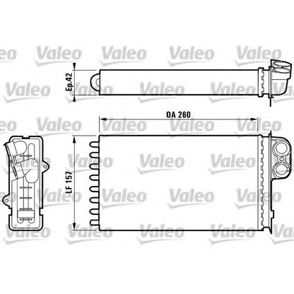 Foto Radiador de calefacción VALEO 812159