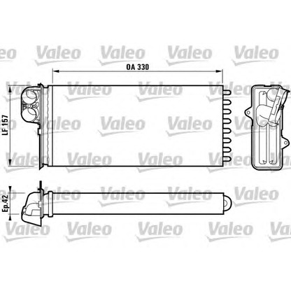 Foto Wärmetauscher, Innenraumheizung VALEO 812170