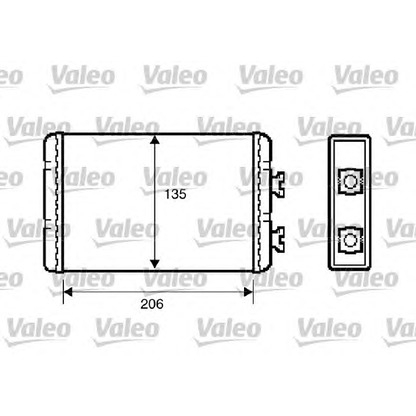 Foto Radiador de calefacción VALEO 812220