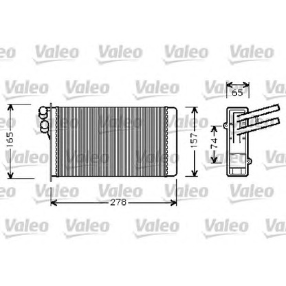 Foto Radiador de calefacción VALEO 812237