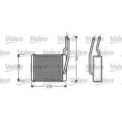 Photo Heat Exchanger, interior heating VALEO 812274