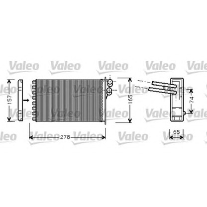 Photo Heat Exchanger, interior heating VALEO 812317