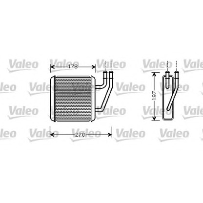 Photo Heat Exchanger, interior heating VALEO 812361